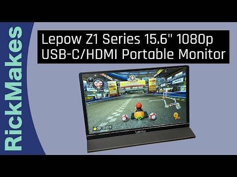 Lepow Z1 Series 15.6" 1080p USB-C/HDMI Portable Monitor