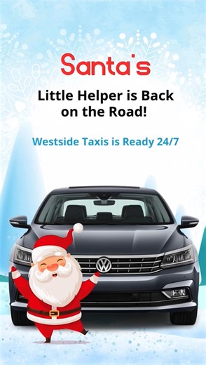 🎅 Holiday Trips Made Affordable. Westside Taxis brings you cosy, budget-friendly rides wherever the season takes you. 📲 Book your holiday ride: 01785 22 55 88 | bookings@westsidetaxis.com Westside Taxis Easy fares. Festive rides. 🚖✨ | Westside & Aerobrights Taxis