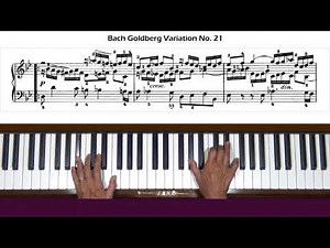Bach Goldberg Variations Var. 21 Piano Tutorial