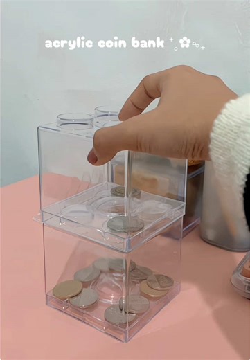 Innovative Acrylic Coin Bank for Effective Savings
