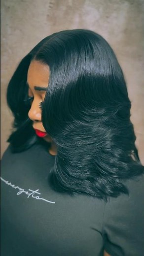 Middle Part Closure Quickweave Bob with Layeres ❤️
