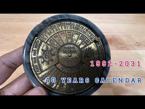 I found this 40 years calendar in 1998, kept it and love it. Today I am sharing it with you all