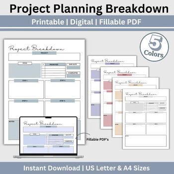 Project Breakdown, Task Planner, Project Planner, Work Planner