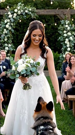 K9 Dog Hugs Bride During Wedding Ceremony 😱💍❤️ | Emotional Moment