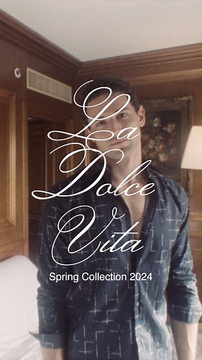 Meet me at the hotel. Giacomo Cavalli in a complete Sisley SS24 look. | Sisley