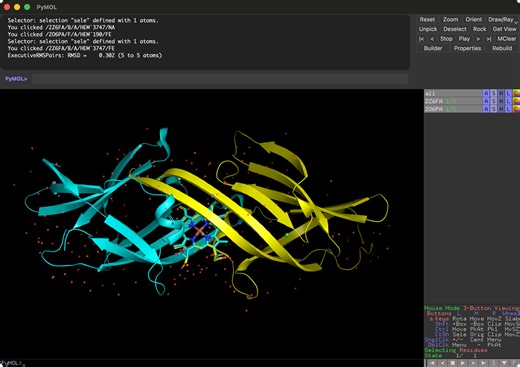 pair fittingでリガンドの位置を重ねる