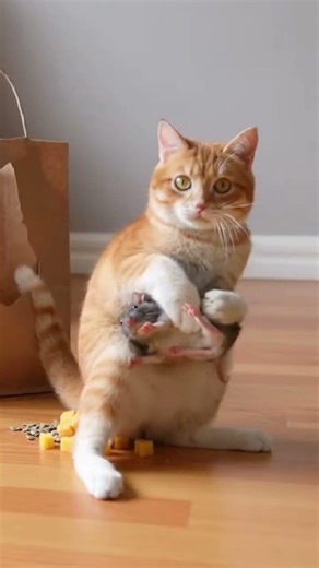 cat vs rat #cat #animallife #catvideos #funnyanimals