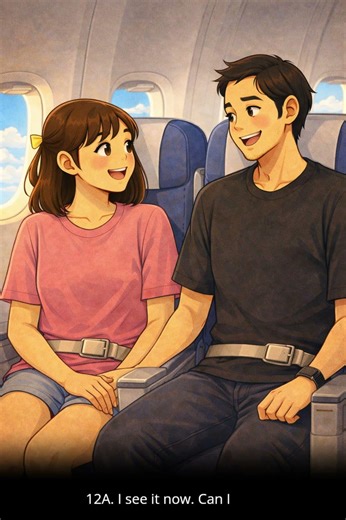 ✈️ At the Airplane | Easy English Dialogue