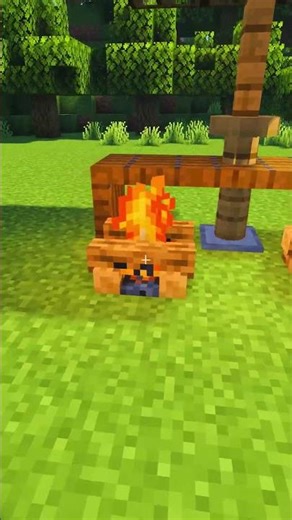 Easy Minecraft Picnic Setup Tutorial #minecraft #shorts