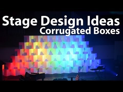 Church Stage Design Ideas : Corrugated Boxes