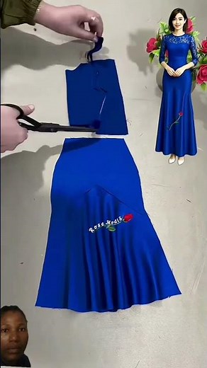 "How to Sew a Trendy Mermaid Dress | DIY Sewing Tutorial" ✂️ #HowToSew #digitalpattern #dressmaking