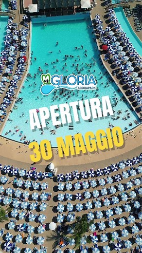 Pronti per l'estate? 🌊 Il 30 Maggio riapre Gloria Acquapark! Tutti i giorni 09:30 - 18:00. Perché sceglierci? ☀️ 💸 CONVENIENZA: Tariffe ridotte nei giorni infrasettimanali! ⛱️ TUTTO INCLUSO: Lettino e ombrellone sono sempre inclusi nel biglietto con piscine, scivoli e animazione non-stop. 🍉 PRANZO: Scegli tra la nostra mensa o la mega area pic-nic all'ombra. 🚿 COMFORT: Spogliatoi, docce calde a gettoni, bazaar, fotografo e due immensi parcheggi. 🎫 CASSE APERTE: Nessun obbligo di prenotazion