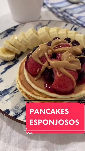 Pancakes para el desayuno 🥞 #receta #recetasfaciles #pancakes #desayuno #brunch