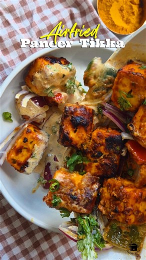 Restaurant Style Air Fryer Paneer Tikka | Smoky & Juicy Paneer Tikka Recipe at Home