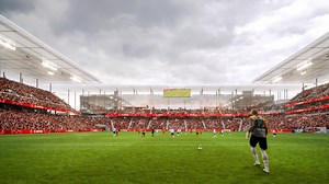 H⚽️ME SWEET H⚽️ME We’re building more than just a stadium. We’re creating an urban hub. 👀 Check out the latest renderings of our NEW stadium district that will sit right in the heart of Downtown West – the new home of @MLS in STL! 🙌🙌 Sign up for updates now at mls4thelou.com and you’ll be the first to know about ticket sales, stadium plans and more. #MLS4THELOU | St. Louis CITY SC