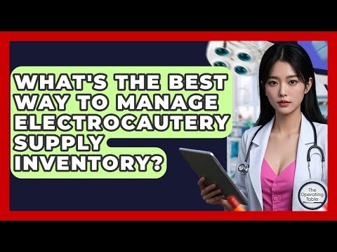 What's The Best Way To Manage Electrocautery Supply Inventory? - The Operating Table
