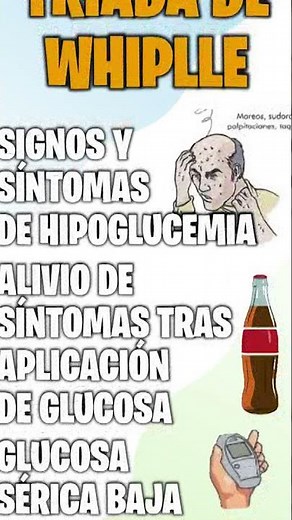 ✅ HIPOGLUCEMIA | TRÍADA DE WHIPPLE [FÁCIL] #shorts