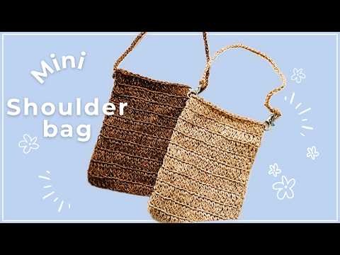 はじめてでも作れる｜ミニショルダーバッグ｜かぎ針編み