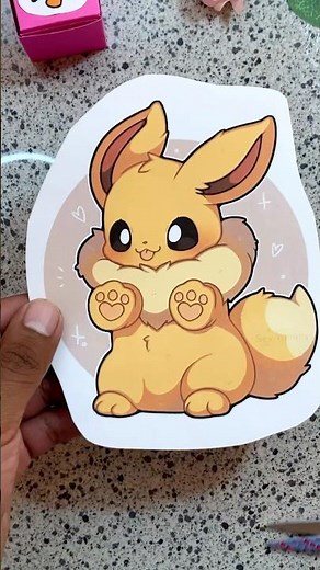 Eevee Paper Puzzle | Creative Fun for Kids #burrikiki #pokemon