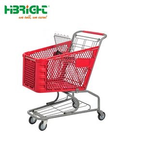 [Hot Item] Plastic Metal Grocery Shopping Carts