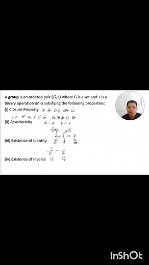 Learn the Basics of Group Theory | Simple & Easy Explanation of Groups and Their Properties In this video, we break down the concept of a group in abstract algebra in the simplest way possible. Whether you're a beginner or just need a refresher, you'll understand what a group is and the four main properties: closure, associativity, identity, and inverses. Perfect for students and curious minds. Full video: https://youtu.be/-fP89l8PXsQ?si=tbDn25NUKQZbSRw4 #abstract #algebra #group #BSMath #everyo