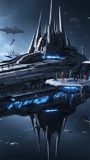 Gigantic Alien spaceship #spaceship #deepspace #SciFiAdventure #Spacecraft #massivespaceship #space