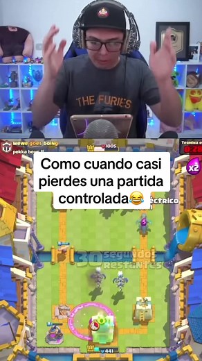 Casi cagas una partida controlada en Clash Royale