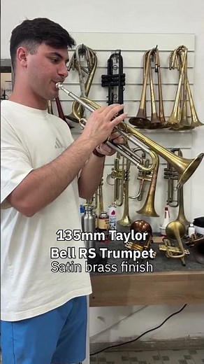 Taylor Bell RS Trumpet Satin Brass Finish Trumpet test