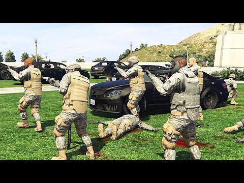 US Army vs FIB - GTA 5 NPC Wars