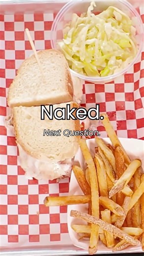 The sandwich you love, just with fries and slaw on the side!