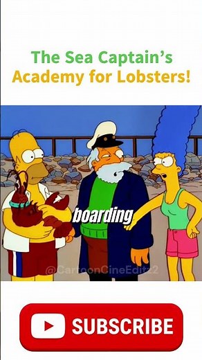"The sea captain's academy for lobsters" #simpsons #youtubeshorts