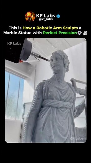 This Robot Carves Marble Like a Master Sculptor 🤖🗿