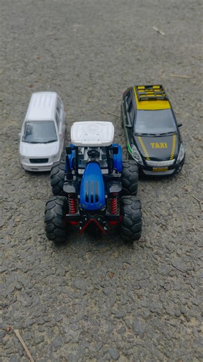 RC NEW big crawler tractor and TAXI toy car unboxing and ramp racing. #remotecontrol #shorts #rc