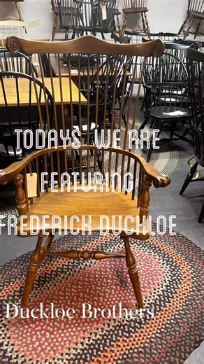 Today we are featuring not to recently closed furniture company from Portland Pennsylvania, Frederick Duckloe. The Duckloe company originated in the 1850’s and closed in 2021. We are currently offering a number of their high quality Windsor chairs. We specialize in vintage American made Windsor chairs and farmhouse / period reproduction tables by appointment in Newburyport Massachusetts. Please visit our website www.kantiquesetc.com for current photos and prices. #windsorchairs #windsorchairsnew