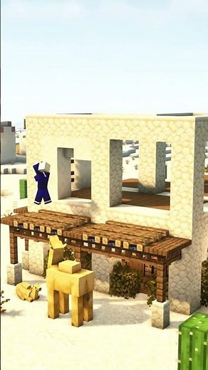 Minecraft Desert House Tutorial🏠 #minecraft #shorts