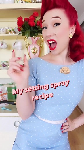 DIY Pin-Up Hair Settingspray Recipe for Vintage Hair | Glamour.Lady