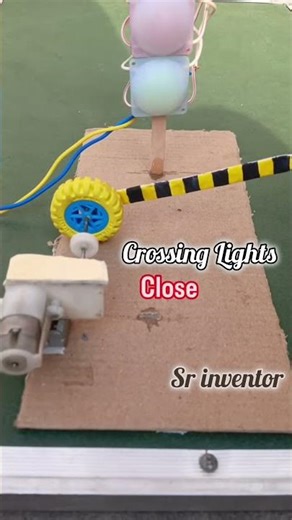 Crossing Lights Dc Motor |trending viral #shorts #srinventor #viralshorts #shortvideos