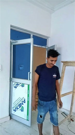 aluminium double door palla#Shorts#shortsfeed# #interiordesign #aluminumdesign