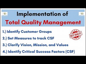 No.90 ~ Implementation of Total Quality Management