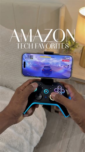Timothy & Tatyana Ramjohn on Instagram: "Comment NEED or use link in bio! It’s also linked under ✨Gadgets✨in our storefront. Level up your mobile gaming with this pro-style controller! 🎮✨ Compatible with iPhone, Android, Switch, laptops, and even wired for PC/Steam, it gives you smoother controls, programmable buttons, turbo mode, vibration, and RGB lighting. Plus, the phone clip makes handheld gaming way more comfortable. A must-have Amazon pick for gamers! #AmazonTechFinds #GamerEssentials #s