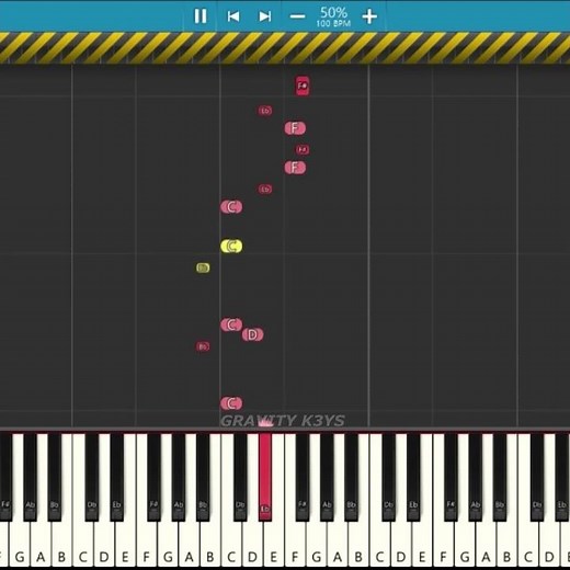 Among Us - Imposter Theme // Piano notes // GRAVITY K3YS