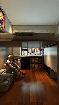Clever Split-Level Bedroom Design For Modern Homes #shorts