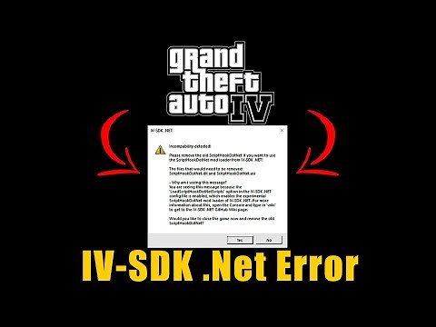 IV-SDK .NET Incompatibility Solved | ScriptHookDotNet Error in GTA 4