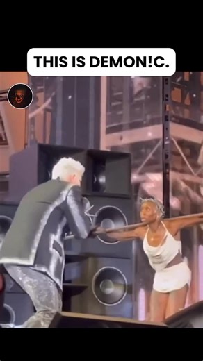 Haunting Clips | Conspiracy on Instagram: "They say this is just a performance an artist connecting with the audience. But what if it’s not? What if this is a ritual, a manifestation of something darker, something that isn’t human? What if this is the unveiling of something truly demonic, hidden in plain sight, controlling those around? They say you’re just watching a show. But what if the line between entertainment and possession is being blurred right before our eyes? And once the entity is in