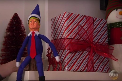 Watch Jimmy Kimmel’s Scary ‘Trump on a Stump’ Alternative to ‘Elf on a Shelf’ (Video)