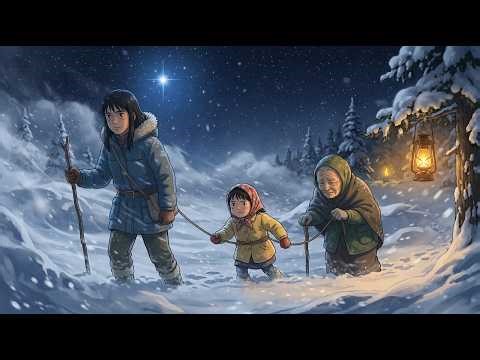 How I Survive If Blizzard Traps Me at Night Using Heat & Navigation Skills 🥶 Ghibli Huge Forest