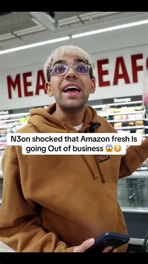 N3on shocked that Amazon fresh Is going Out of business 😱😳 #n3on #fyp #amazonfresh
