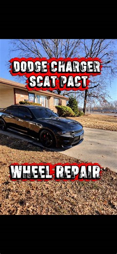 POV: this dodge charger scat pack had some slight curb rash on its gloss black wheels but of course like always I got it looking 💯! p.s. I torqued the wheels down I ran out out battery while recording 😅😅 #wheelrepair #glossblack #dodge #charger #pov