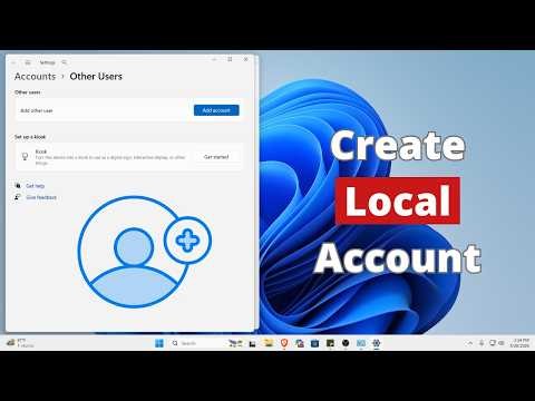 How to Create Local Account in Windows 11