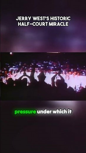 Unbelievable Half-Court Shot: Jerry West vs Michael Jordan's The Shot